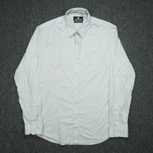 Buttercloth Shirt Mens XXL‎ Blue White Striped Long Sleeve Button Up 2XL *